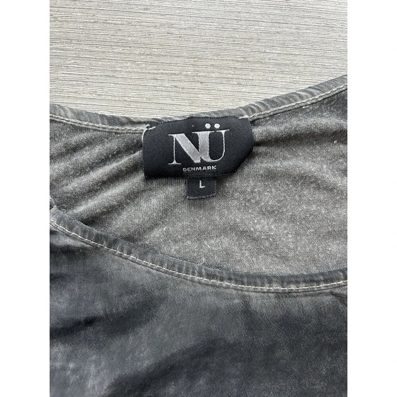 NÜ Denmark Silk Viscose Blend Tunic Dress Whimsical Goth Zippers L - Picture 4 of 6